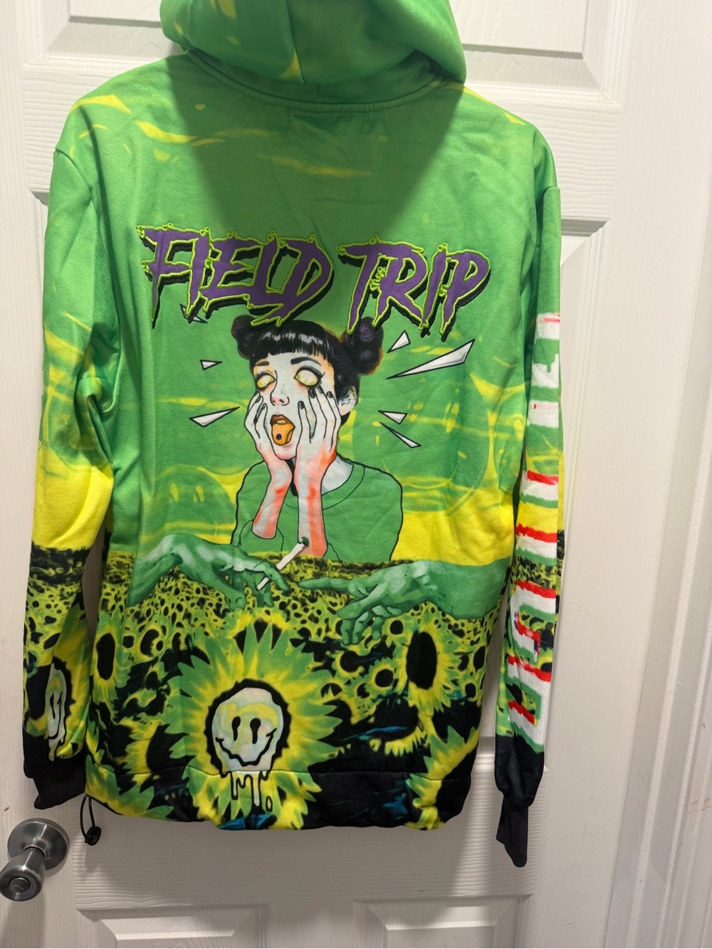 Field Trip Graphic Hoodie - Bright Green